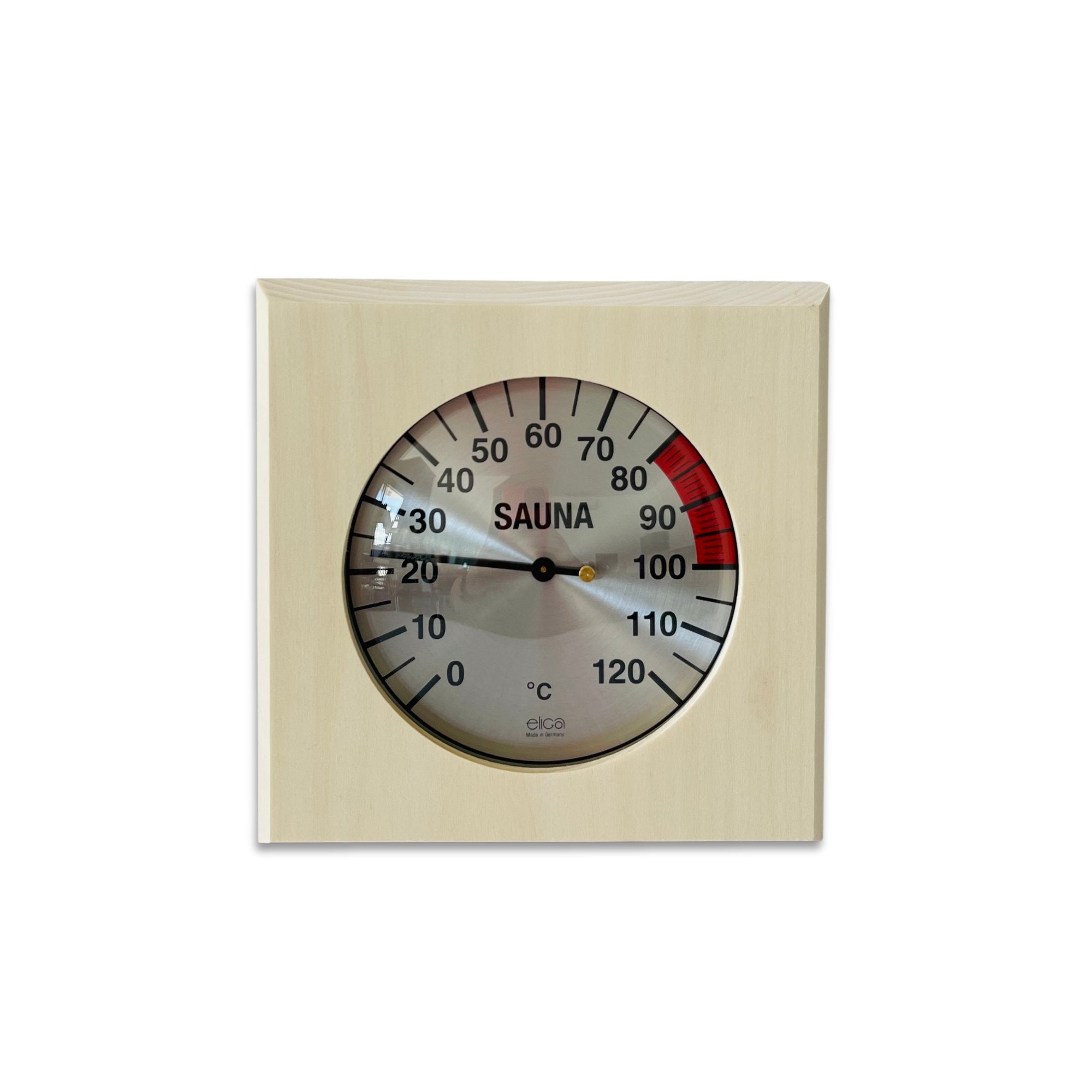 Sauna Thermometer Square Timber